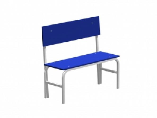 Скамья гардеробная со спинкой (лдсп) 850х1000х375